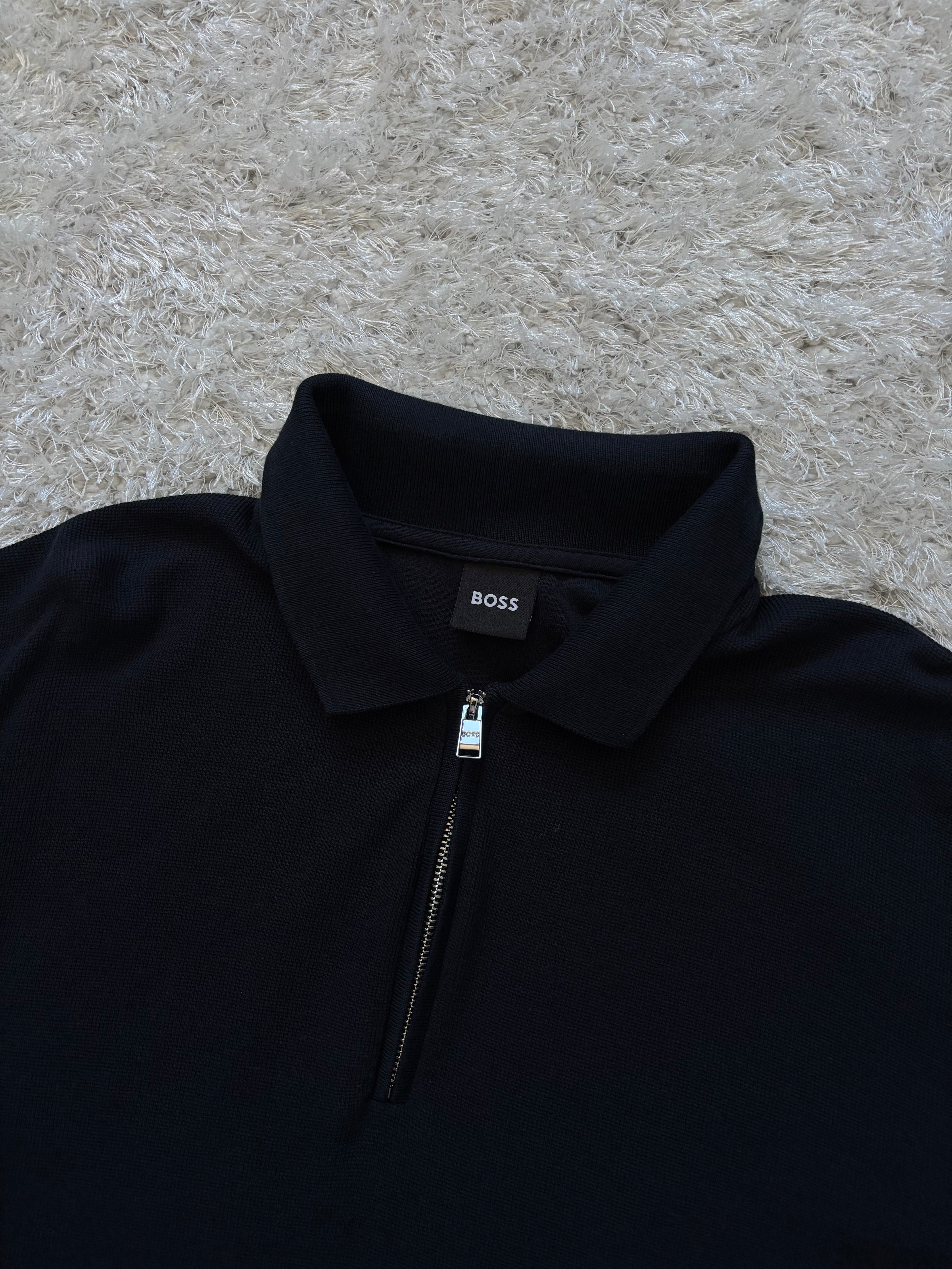 Boss Half Zip-Up T-Shirt