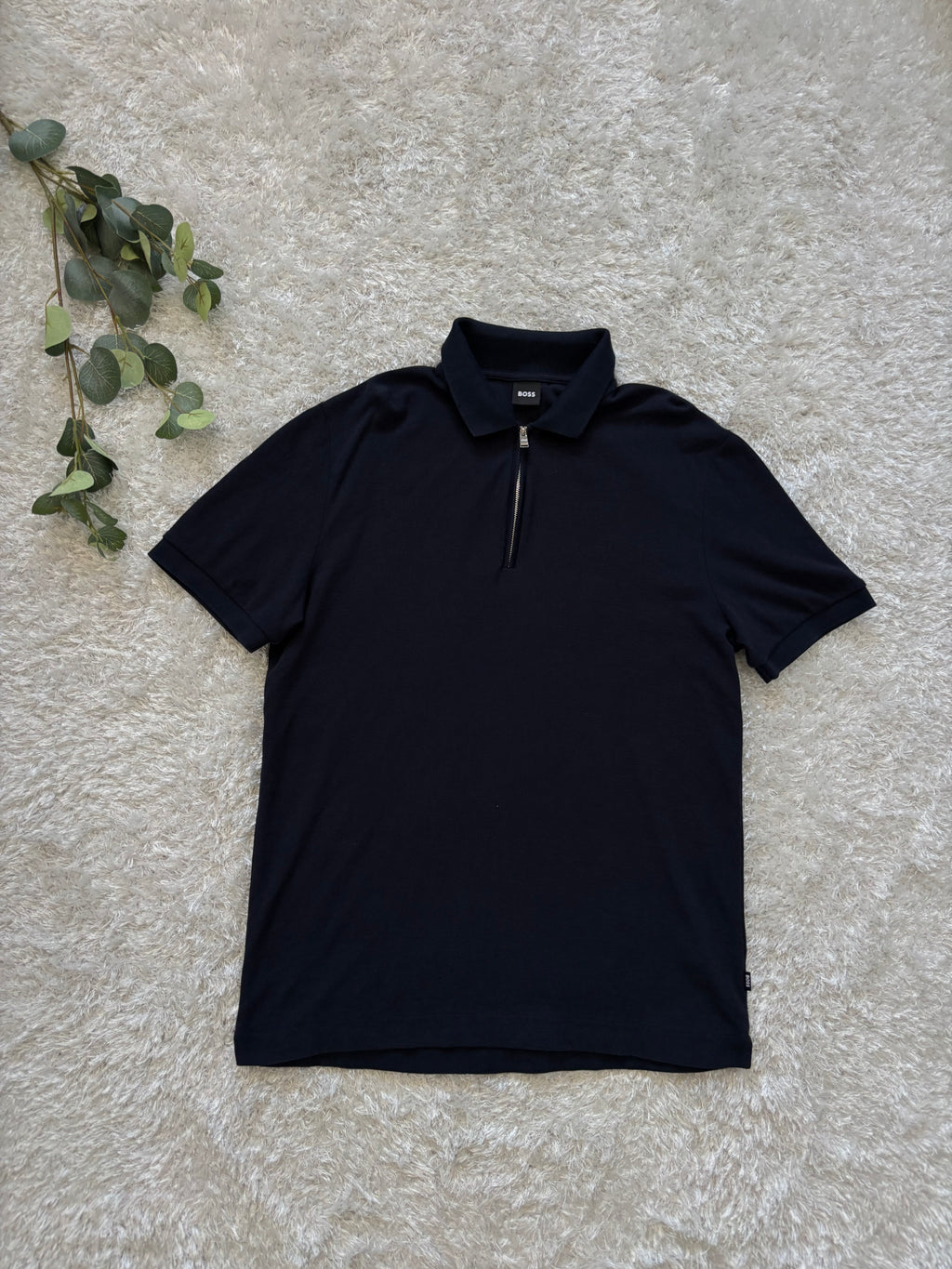 Boss Half Zip-Up T-Shirt