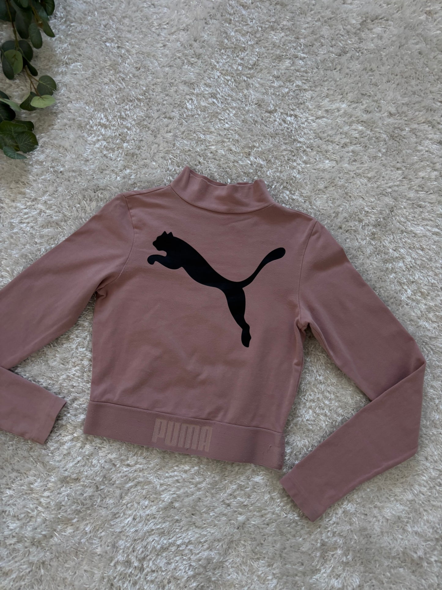 Puma Crop Top Long Sleeve (Дамско)