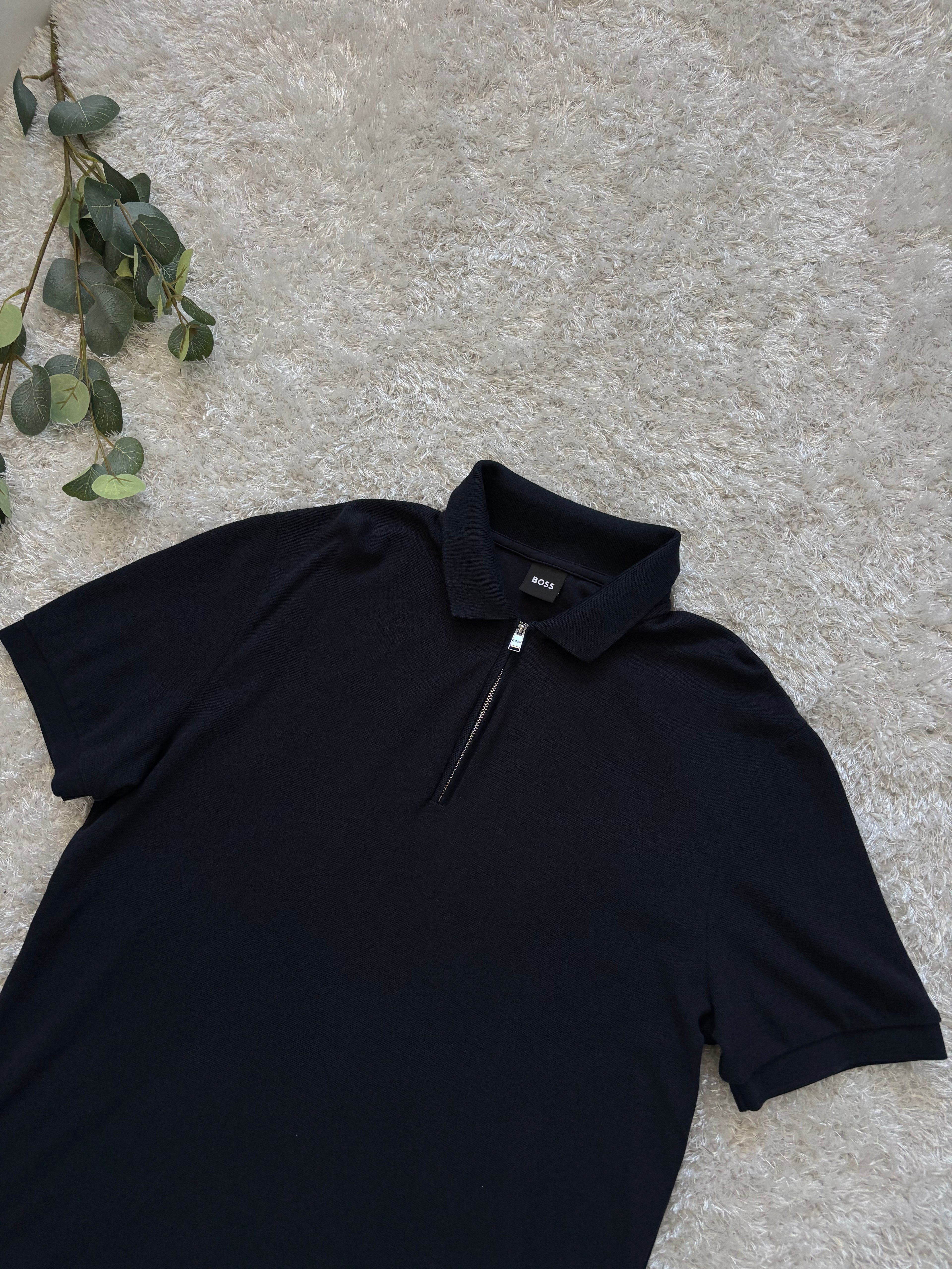 Boss Half Zip-Up T-Shirt